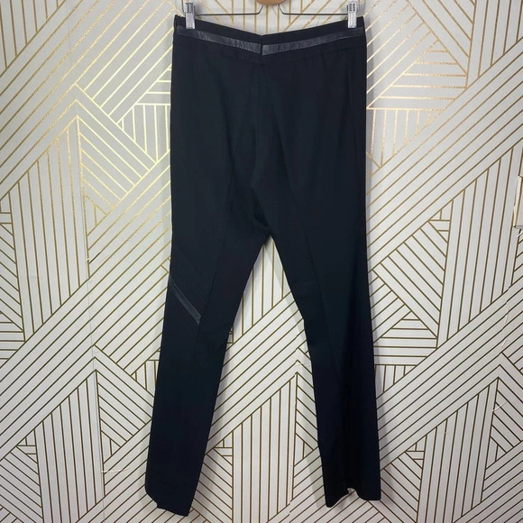 Bally‎ Leather Accent Black Dress Pants Size US 8 - Picture 8 of 12